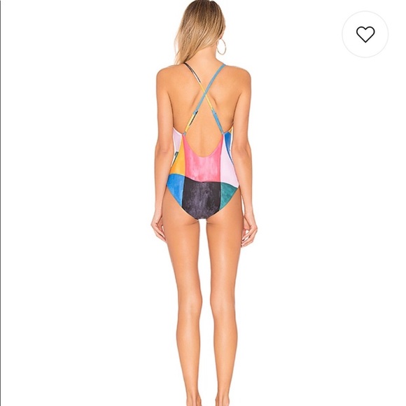 NWT Mara Hoffman Emma V Neck One Piece Size Small - Picture 4 of 8